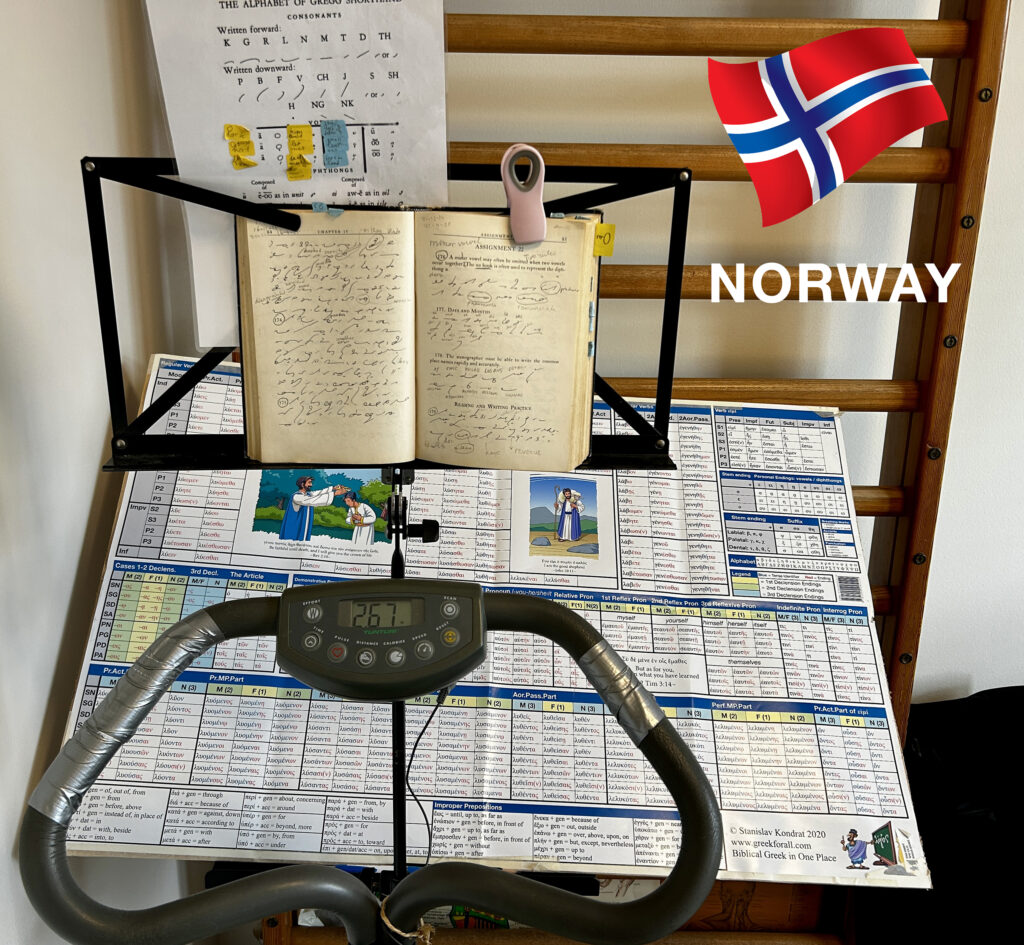 Greek paradigm poster in Norway